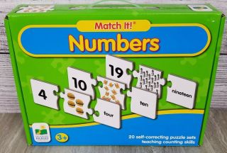 Match It Numbers Puzzle Game Learning Journey Educational Pre School Age 3,