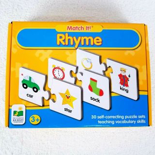Match It Rhyme Puzzle Game Learning Journey Educational Pre School Age 3,