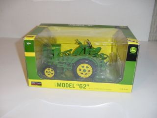 1/16 John Deere Model 62 Tractor W/cultivator & Model L With Plow W/boxes