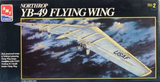 Amt Ertl 1:72 Northrop Yb - 49 Flying Wing Plastic Aircraft Model Kit 8619u