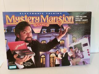 Electronic Talking Mystery Mansion Board Game - 1995 Parker Brothers - Complete