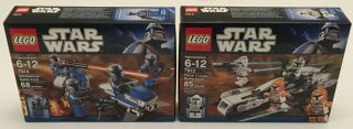 Star Wars Lego Mandalorian & Clone Trooper Battle Pack 7913 7914