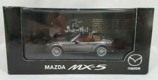 Silver Mazda Mx - 5 Jinba - Iitai 1/43 Scale Model Car In Acrylic Display Dealer