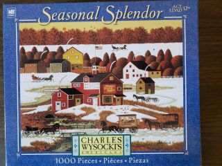 Charles Wysocki Seasonal Splendor Country Spyce 1000 Piece Puzzle2005