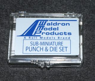 Waldron Model Products Sub Miniature Punch And Die Set Model Plane Tools