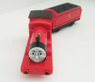Thomas & Friends Motorized Train 2009 Mattel Talking James Engine Tender 5