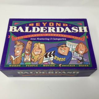 Beyond Balderdash Bluffing Party Game 1997 Parker Brothers Complete