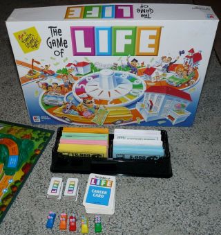 Milton Bradley Game Of Life Family Board Game 2002 Edition Near Complete