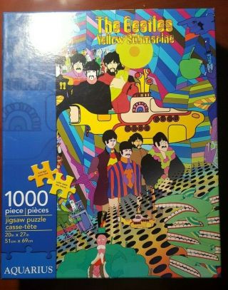 The Beatles Yellow Submarine 1000 Piece Puzzle (aquarius,  2012) - Complete