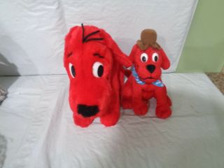 (2) Clifford The Big Red Dog Plush Toys - Scholastic