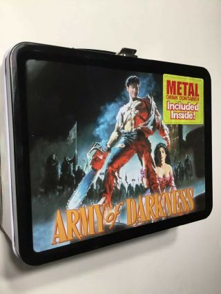 Neca The Army Of Darkness Lunch Box With Thermos Rare Only 5000 Made Evil Dead