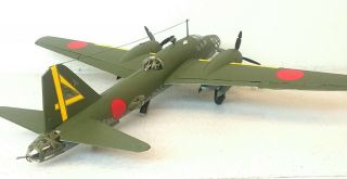 1:72 Scale Built Plastic Model Airplane Japanese WWII Nakajima Ki - 49 Bomber 3