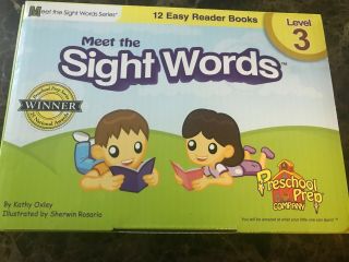 Meet The Sight Words Series Preschool Prep Co Level 3 Set 1 - 12 Books Paperback