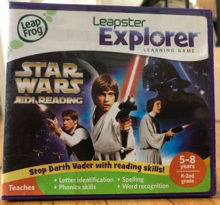 Leap Frog Leapster Explorer Learning Game Star Wars Jedi Reading Fast