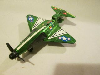 1970 Mattel Hot Birds Green Cloud Hopper Turboprop Jet Air - Plane 6076 Usa