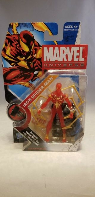 Marvel Universe 3.  75 " Iron Spider - Man Figure 021 (clear Variant)