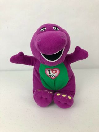 Singing Barney The Dinosaur Plush 8 " Sings I Love You You Love Me