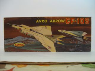 1958 Vintage Aurora 1/80 Avro Cf - 105 Arrow 124 - 1.  29 First Issue