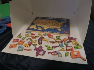 WOODEN UNITED STATES OF AMERICA PUZZLE 2