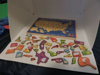 WOODEN UNITED STATES OF AMERICA PUZZLE 3