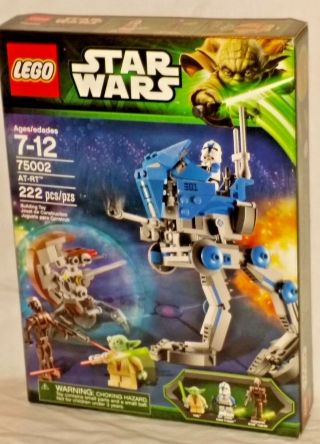 75002 Lego Star Wars At - Rt Walker Yoda 501st Clone Trooper 222 Pc Retired