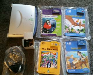 Quantum Pad Leap Frog Learning System W/books,  Pen Power Supply Headphones 4