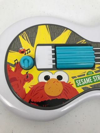 Hasbro 2010 Playskool Sesame Street Elmo Light - Up Musical Guitar Play Toy White 2