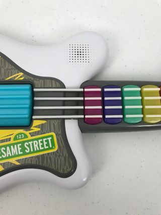 Hasbro 2010 Playskool Sesame Street Elmo Light - Up Musical Guitar Play Toy White 3
