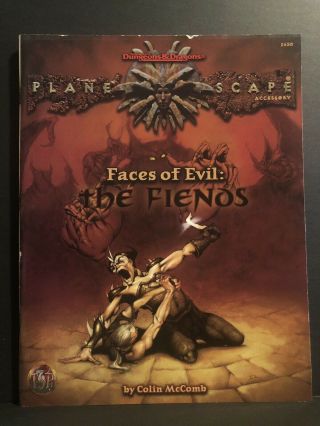 Advanced Dungeons & Dragons Ad&d Planescape Faces Of Evil The Fiends Tsr Rpg