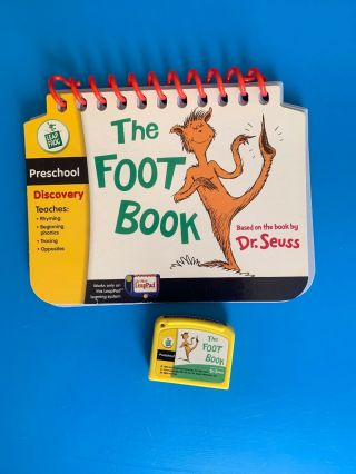 My First Leappad The Foot Book Dr.  Seuss Preschool Discovery Cartridge Game