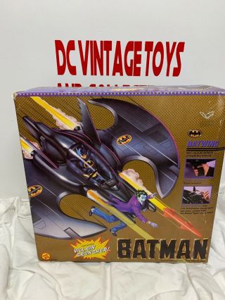 Vintage 1989 Batman Batwing Villian Cruncher Vehicle By " Toy Biz " 4418