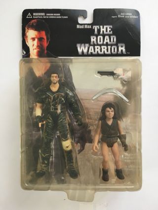 Mad Max And Feral Kid Action Figure 2000 N2 Toys The Road Warrior Series One