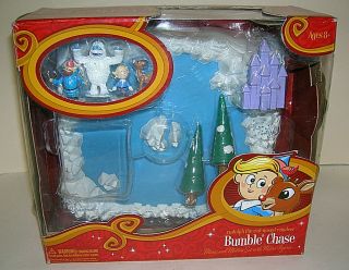 Rudolph The Red Nosed Reindeer Bumble Chase Misfit Pond Musical Motion Set 2008