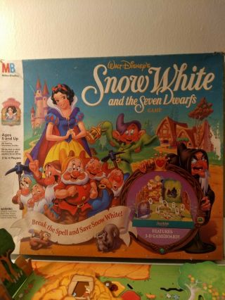 Milton Bradley1992 Walt Disney Snow White And The Seven Dwarfs Game