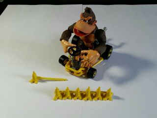 Mario Kart 64 Toybiz Donkey Kong Figure Complete W/ Bananas Htf