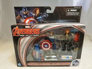 Marvel Universe 3.  75 " Captain America And Black Widow 2 Pack Toys R Us Exclusive