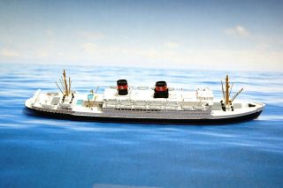 Cm 227 President Hoover 6 1/2 " Lead Cruise Ship Model 1:1250 Miniature Waterline