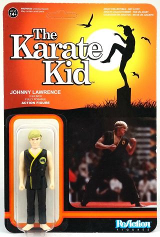 Funko Reaction The Karate Kid Johnny Lawrence 3.  75 " Action Figure