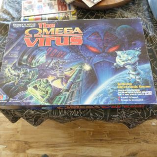 Milton Bradley The Omega Virus Electronic Board Game - Cib Complete Vintage 1992