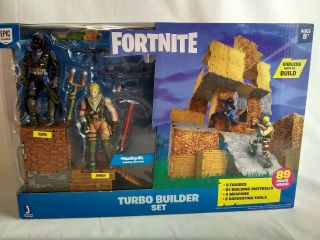 Fortnite Turbo Builder Building Set Action Figures 2 Man Pack Game