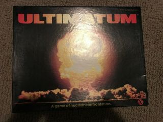 Yaquinto Games Ultimatum Game Of Nuclear Confrontation Unpunched 1979