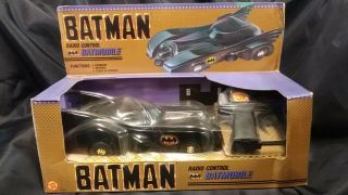 Vintage Toy Biz 1989 Batman Rc Batmobile In The Box
