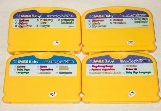 Vtech Vsmile Baby Infant Learning System Games 4 Cartridges Disney Baby Einstein 2