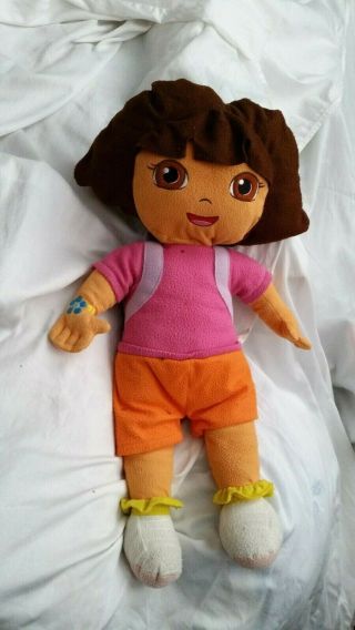 Dora The Explorer Kids Soft Cuddly Plush Big Toy Doll 2ft 24 " With Dvd