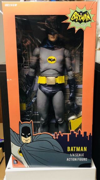 Neca Batman Adam West 1966 Classic Tv Show 1/4 Scale Figure,  (2014)