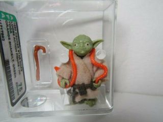 Vintage Loose 1980 Star Wars: Esb Yoda (orange Snake/light Green) Figure Afa 75