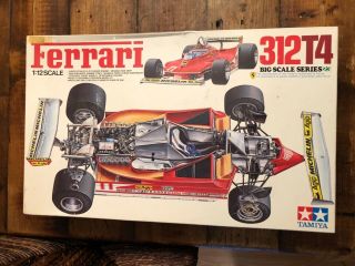 Vintage Tamiya 1/12 Scale Ferrari 312t4 Model Open Wheel Racing F1