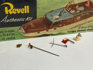 Revell Chris Craft Flying Bridge Cruiser,  1/56,  built & finished for display. 2