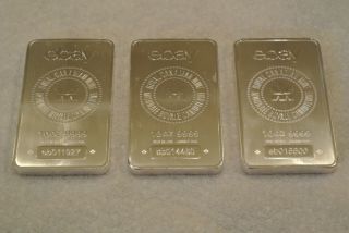 Stake Your Claim Ebay 3 X 10 Oz 9999 Pure Silver Bars By Royal Canadian