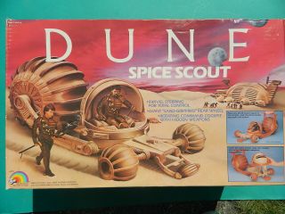 1984 Vintage Dune Spice Scout Vehicle Ljn Box Complete Insert Trees Instructions